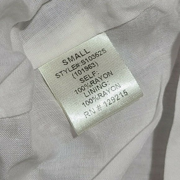 Comme Toi Elephant Printed Knee Length Skirt Size S Tan Blue - Picture 6 of 6